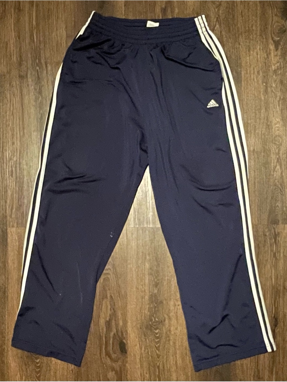 Vintage Y2K Adidas Sweatpants Mens Large Blue Wide Leg Tiro Soccer Baggy